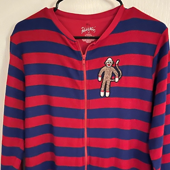 Pajama Monkey Striped Onesie - Picture 5 of 10